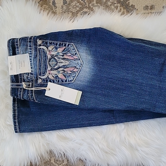 Miss Me Denim - NWT Miss Me Boho Cow Skull 30x34